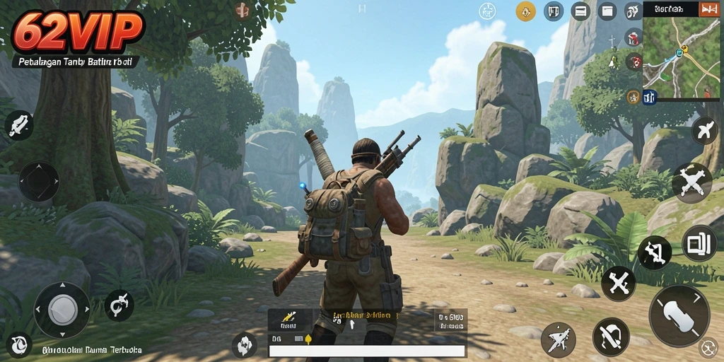 Tampilan luar biasa dari gameplay Open World 62VIP.
