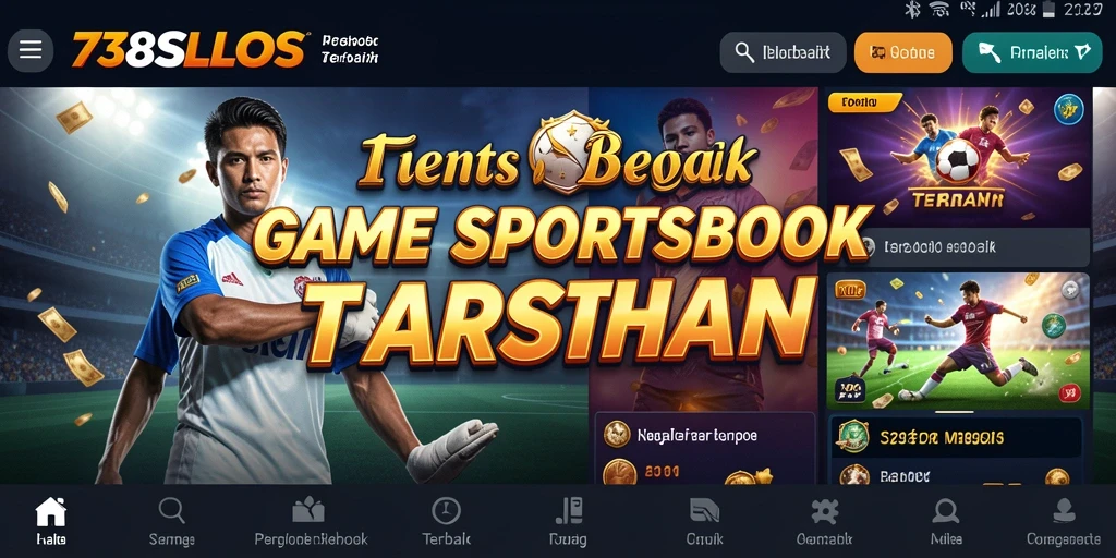 Tampilan gameplay 738SLOTS yang menarik dalam aplikasi Sportsbook.