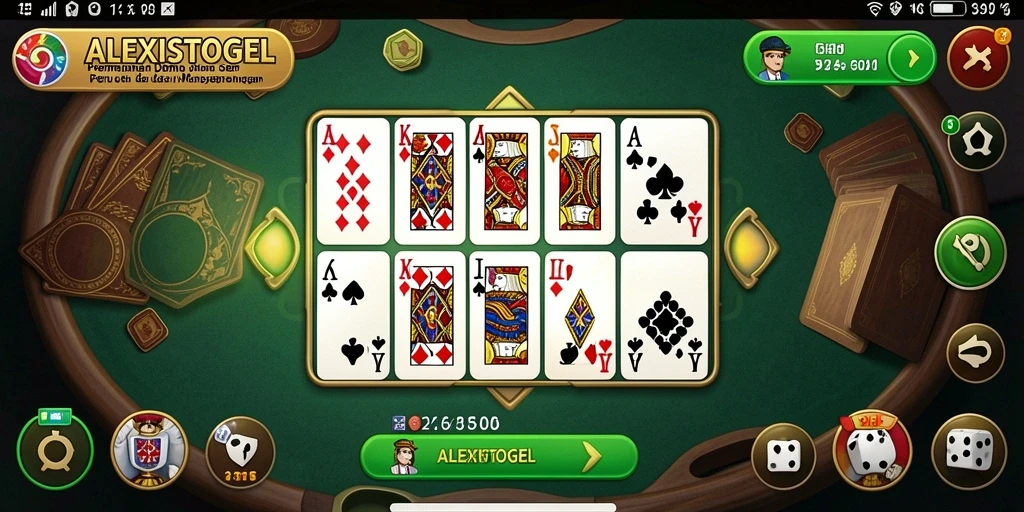 Screenshot menampilkan gameplay seru dari ALEXISTOGEL di tengah pertempuran Domino.