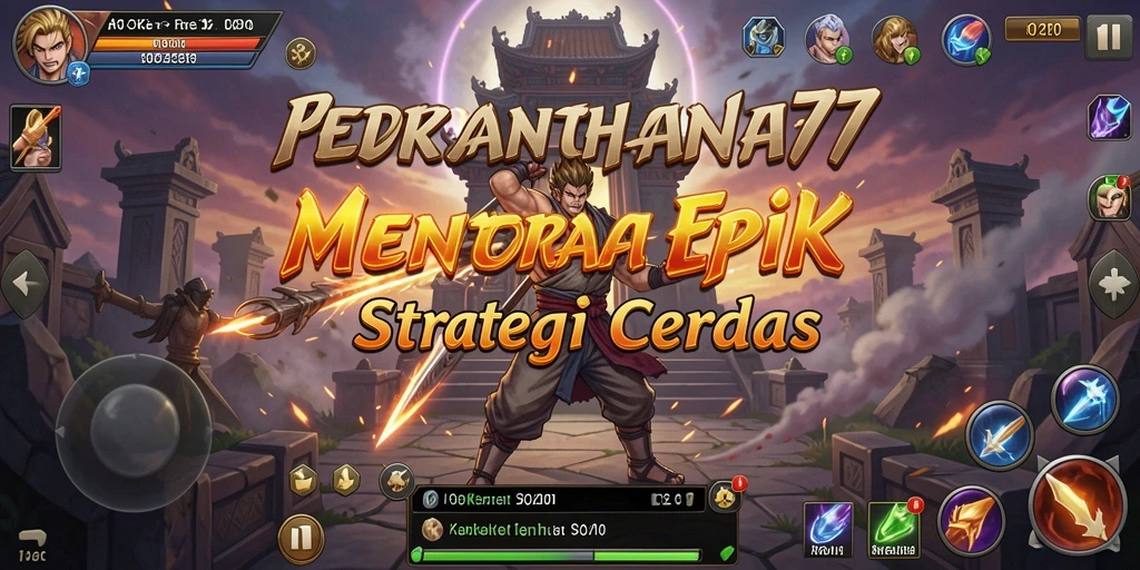 Screenshot gameplay HOKAGE77 dengan pertahanan menara yang dinamis.