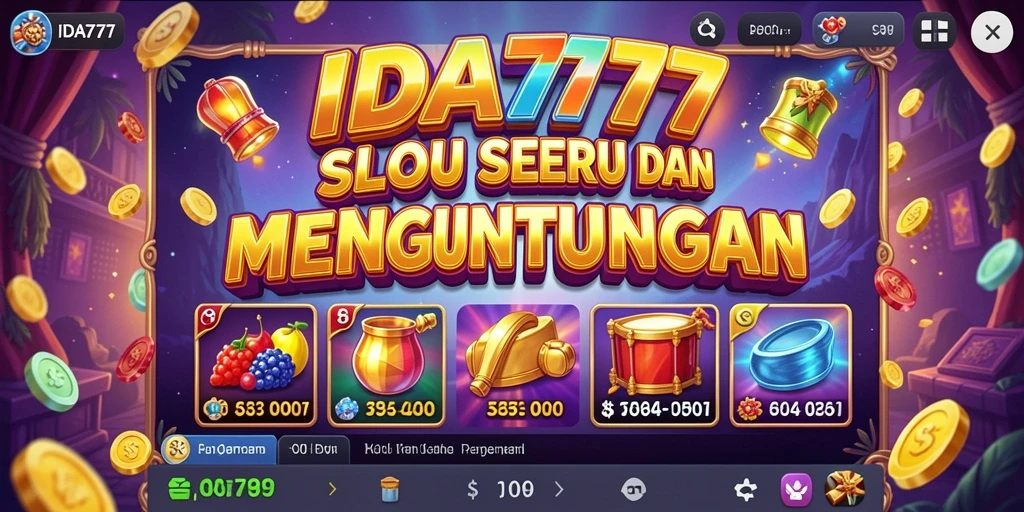 Tangkapan layar gameplay IDA777 menampilkan keseruan permainan slot.