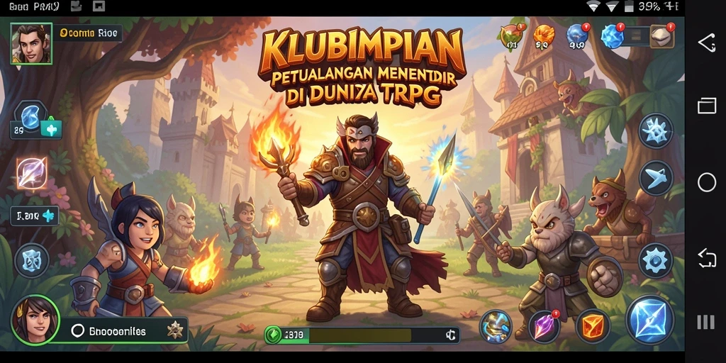 Tampilan gameplay KLUBIMPIAN yang seru dan penuh aksi.