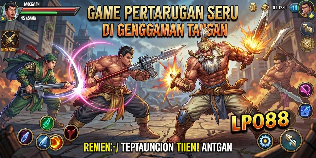 Tampilan pertarungan epik di LPO88 dengan karakter yang kuat.