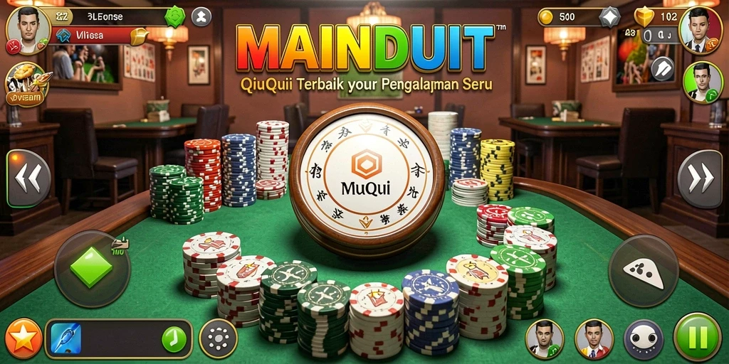 Tampilan gameplay QiuQiu yang seru dan menarik di MAINDUIT.