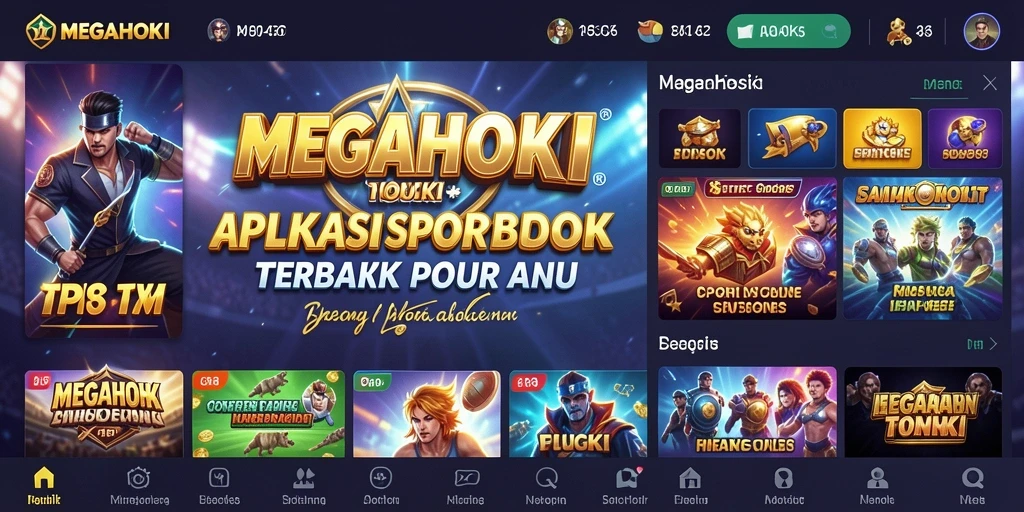 Tampilan gameplay MEGAHOKI yang menarik dan interaktif.