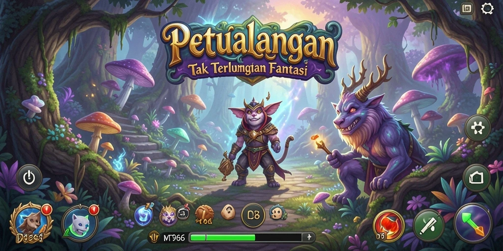 Screenshot gameplay MT966 menampilkan karakter dalam aksi petualangan.