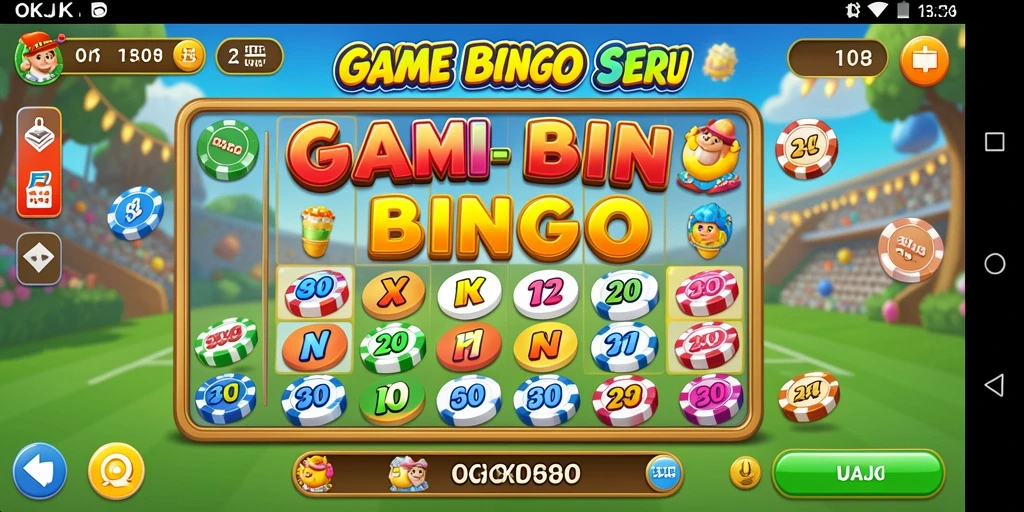 Tampilan gameplay Bingo di OKJK yang seru dan interaktif.
