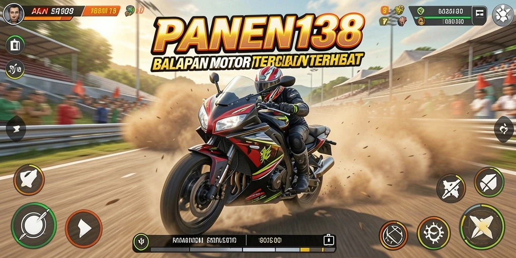 Tampilan seru dari balapan motor di PANEN138.