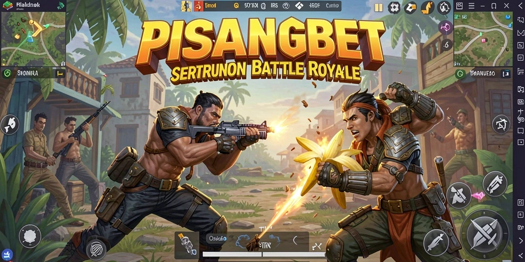 Tampilan gameplay seru dalam pertarungan Battle Royale.