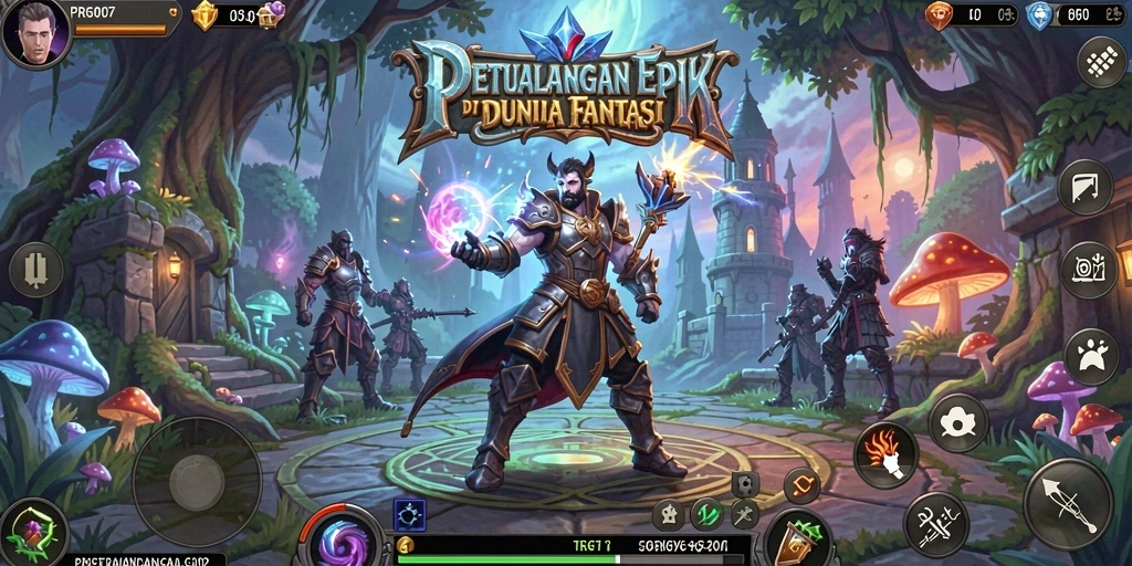Tampilan gameplay RPG yang seru dan interaktif di PRG007.