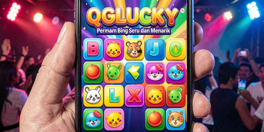 Screenshot gameplay QGLUCKY menampilkan suasana seru permainan Bingo.