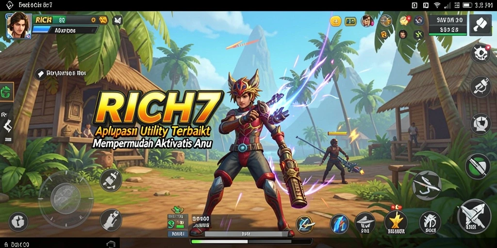 Screenshot utama RICH7 menunjukkan antarmuka aplikasi Utility yang intuitif.