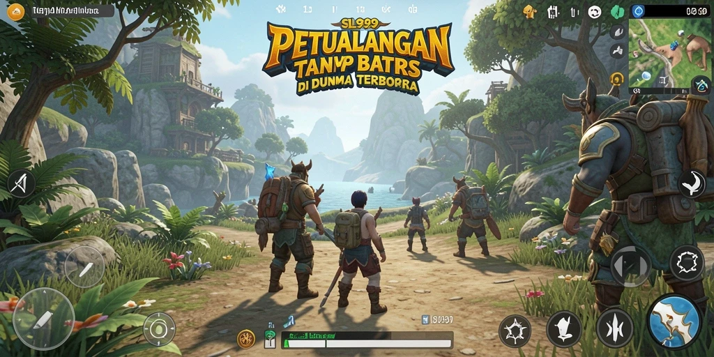 Tampilan gameplay SL999 yang menakjubkan di dunia terbuka yang luas.