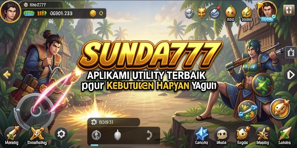 Tampilan aplikasi SUNDA777 dengan fitur Utility yang mudah digunakan.